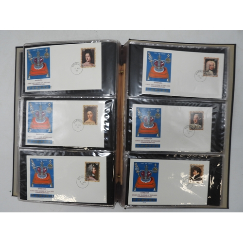 7116 - A large collection of first day covers three large folders, four half folders and another  dating fr... 