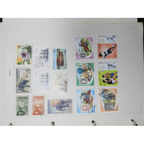 7117 - A worldwide stamp collection mostly used on sheets in 16 albums