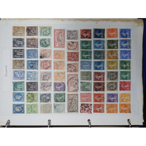 7117 - A worldwide stamp collection mostly used on sheets in 16 albums