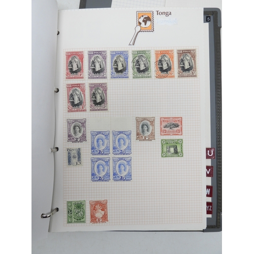 7129 - A worldwide stamp collection in five albums and two stock books