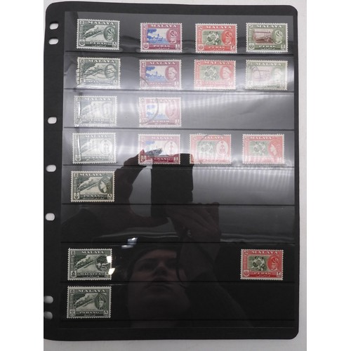 7083 - GB small collection of mint and used GB stamps on Hagner Pages plus 3 Presentation packs. Mixed cond... 