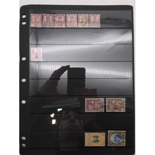 7083 - GB small collection of mint and used GB stamps on Hagner Pages plus 3 Presentation packs. Mixed cond... 