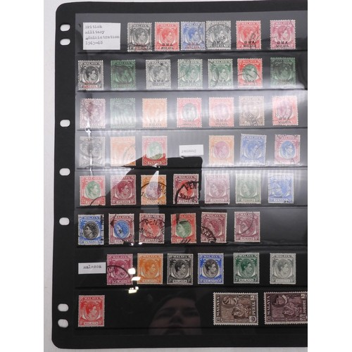 7083 - GB small collection of mint and used GB stamps on Hagner Pages plus 3 Presentation packs. Mixed cond... 