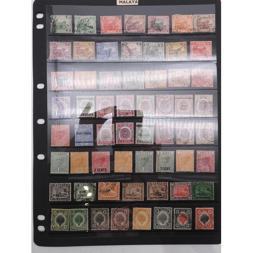 7083 - GB small collection of mint and used GB stamps on Hagner Pages plus 3 Presentation packs. Mixed cond... 