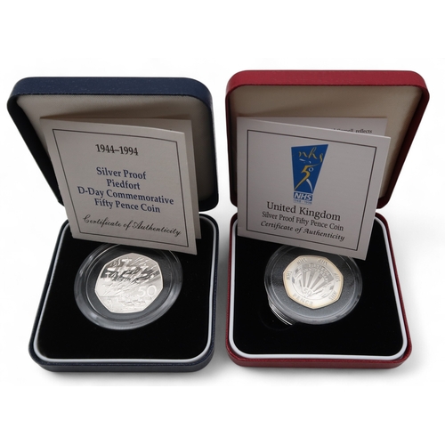 5030 - Elizabeth II&nbsp;(1952-2022) a lot comprising various Silver Proof &pound;1, 50 pence and 20 pence ... 