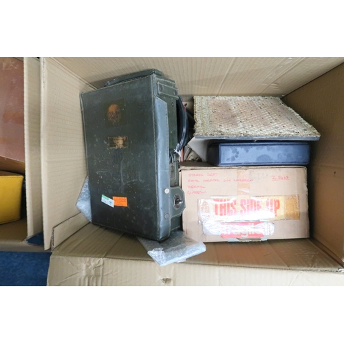 6011 - A mixed lot to include; vintage radio parts, including dials, back plates, knobs. Also aniversal avo... 