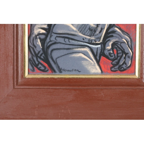 PETER HOWSON OBE (BRITISH B.1958)MALE FIGUREPastel, signed lower left ...