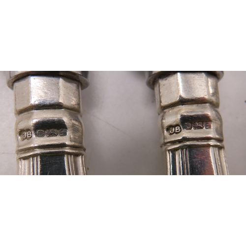 2369 - A MATCHED PART SUITE OF KINGS PATTERN SILVER CUTLERYcomprising; eight tablespoons by Elizabeth Eames... 