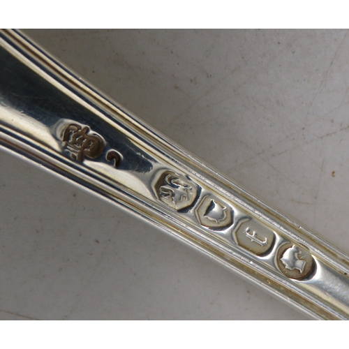 2369 - A MATCHED PART SUITE OF KINGS PATTERN SILVER CUTLERYcomprising; eight tablespoons by Elizabeth Eames... 