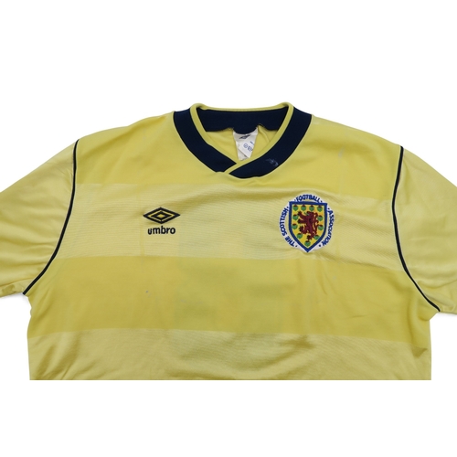 8028 - Jim McInally - His 1987 Scottish International debut jerseyFor the 1st April European Championship q... 