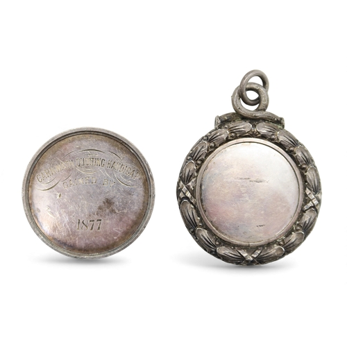 Two Victorian quoiting medals, respectively, in silver, by Hamilton ...