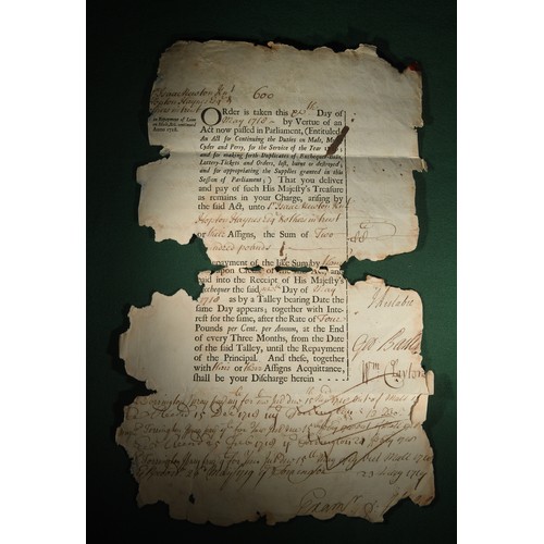 2520 - SIR ISAAC NEWTON (1643-1727), ENGLISH PHYSICIST, MATHEMATICIAN AND INVENTOR - A DOCUMENT SIGNED ISAA... 