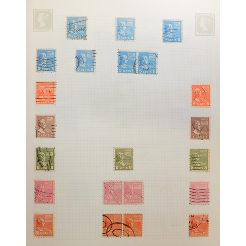 7028 - World Collection in 2 Albums plus many pages inc. GB and USA + much more. Also a large quantity of l... 