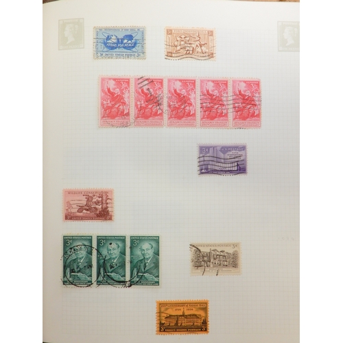 7028 - World Collection in 2 Albums plus many pages inc. GB and USA + much more. Also a large quantity of l... 