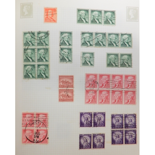 7028 - World Collection in 2 Albums plus many pages inc. GB and USA + much more. Also a large quantity of l... 