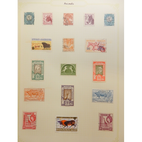 7028 - World Collection in 2 Albums plus many pages inc. GB and USA + much more. Also a large quantity of l... 