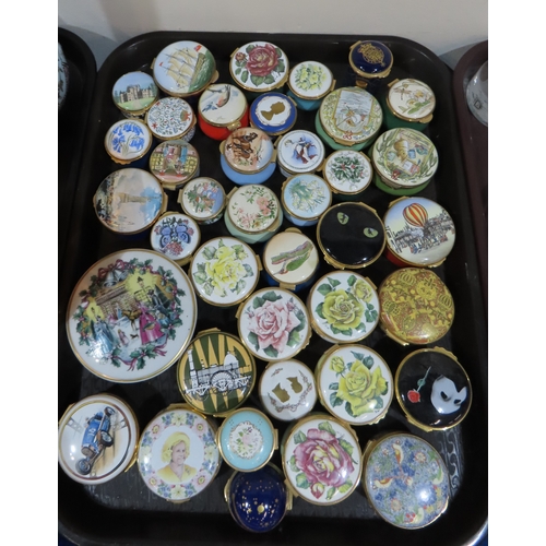 397 - A collection of enamel boxes by Staffordshire, Crummles and others, some limited editions