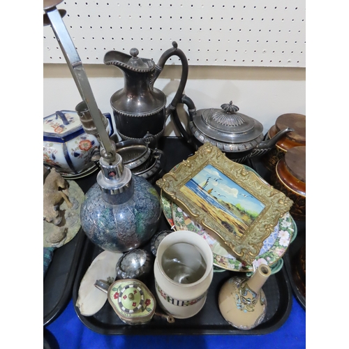 400 - Assorted Franklin Porcelain/Mint ceramic cups, cloisonne, Greek style ceramics, cat figures , togeth... 