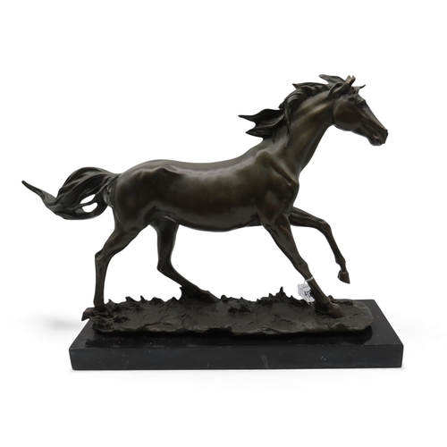 422A - A contemporary bronze of a horse after Mene