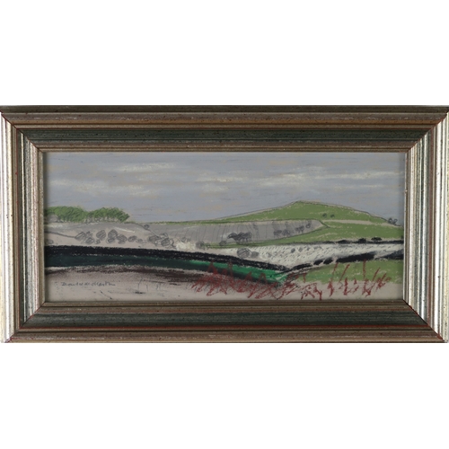 271 - DAVID MACLEOD MARTIN RSW RGI (SCOTTISH 1922-2018) FIFESHIRE LANDSCAPE Pastel, signed lower left, 9.7... 