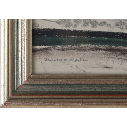 271 - DAVID MACLEOD MARTIN RSW RGI (SCOTTISH 1922-2018) FIFESHIRE LANDSCAPE Pastel, signed lower left, 9.7... 