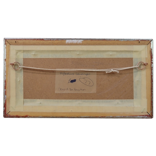 271 - DAVID MACLEOD MARTIN RSW RGI (SCOTTISH 1922-2018) FIFESHIRE LANDSCAPE Pastel, signed lower left, 9.7... 