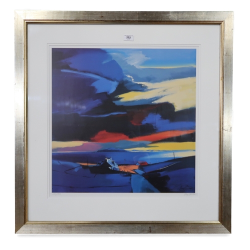 252 - PAM CARTER (SCOTTISH 1952-2022)&nbsp;ROOM WITH A VIEW&nbsp;Lithograph, signed lower right, numbered ... 