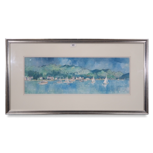 253 - TOM SHANKS RSW RGI (SCOTTISH 1921-2020) TIGHNABRUAICH Watercolour and ink, signed lower right, 24 x ... 