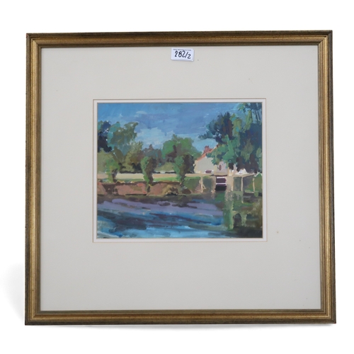 282 - SHEENA MARGARET BEGG (SCOTTISH 1921-2009) HARMONY Watercolour, signed lower right, 28 x 40cm Title i... 