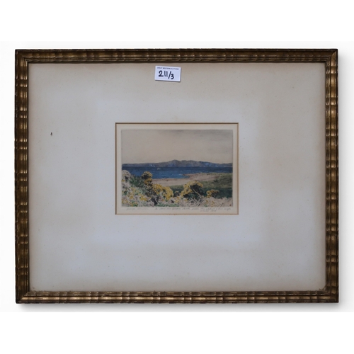 GEORGE HOUSTON RSA RSW RI (SCOTTISH 1869-1947) LANDSCAPE Etching ...