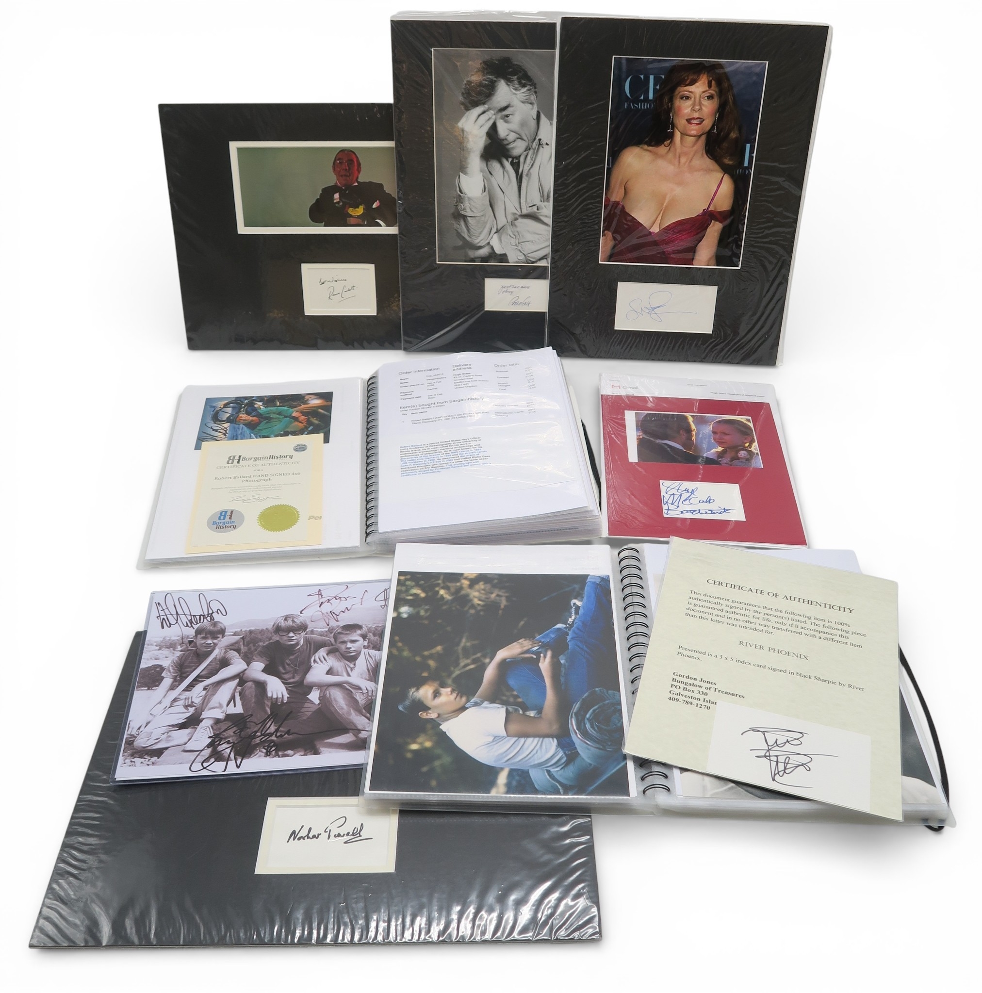 AUTOGRAPHSA collection of cinema autographs and related ephemera ...