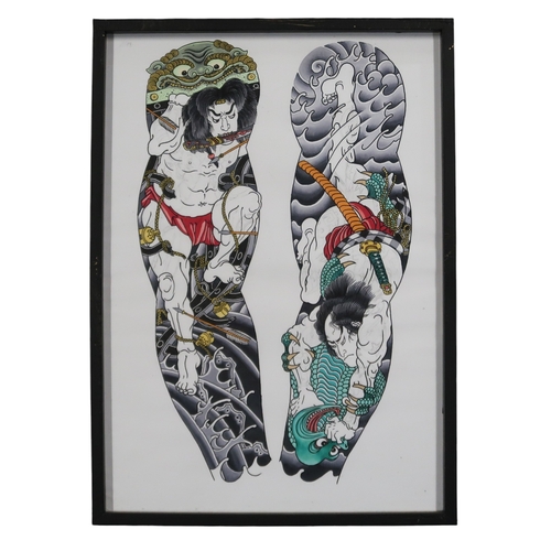 DUNCAN MCCABE (SCOTTISH b.1963) TRADITIONAL JAPANESE STYLE TATTOO ART ...