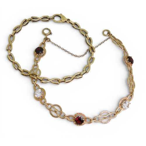 2744 - TWO 9CT GOLD BRACELETSMade in 1971 by Payton, Pepper & Sons Ltd, with Birmingham hallmarks and s... 