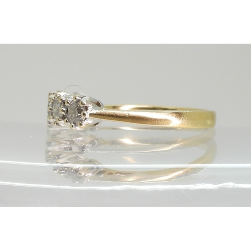 2725 - A FIVE STONE DIAMOND RINGset with estimated approx 0.75cts of brilliant cut diamonds, in multi claw ... 