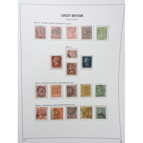 7054 - Great Britain Collection of Victorian Line Engraved and Surface printed used stamps from 1841 to1900... 