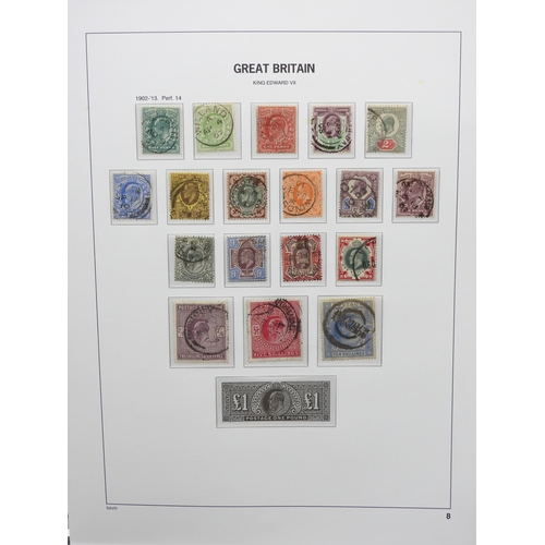 7057 - Great Britain A Collection of Edward VII and George V again on simplified David pages by watermarks ... 