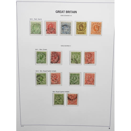 7057 - Great Britain A Collection of Edward VII and George V again on simplified David pages by watermarks ... 