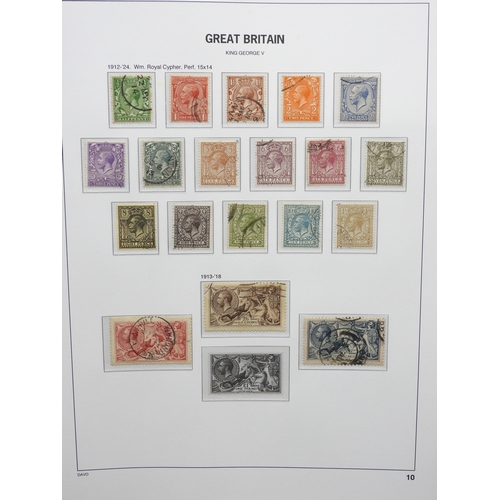 7057 - Great Britain A Collection of Edward VII and George V again on simplified David pages by watermarks ... 