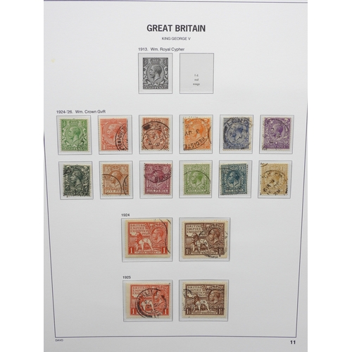 7057 - Great Britain A Collection of Edward VII and George V again on simplified David pages by watermarks ... 