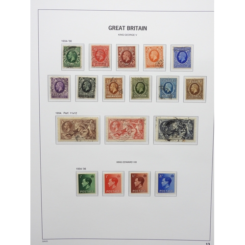 7057 - Great Britain A Collection of Edward VII and George V again on simplified David pages by watermarks ... 