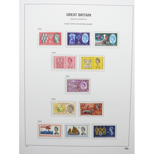 7059 - Great Britain Collection of Unmounted Mint George VI and Pre Decimal Elizabeth II on David sheets in... 