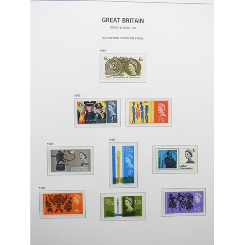7059 - Great Britain Collection of Unmounted Mint George VI and Pre Decimal Elizabeth II on David sheets in... 