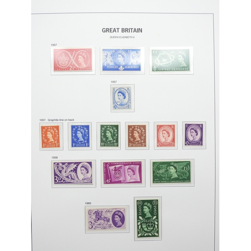 7059 - Great Britain Collection of Unmounted Mint George VI and Pre Decimal Elizabeth II on David sheets in... 