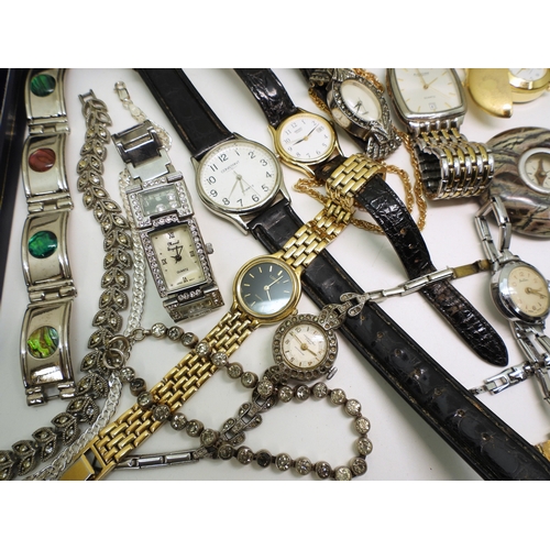 882 - A collection of watches to include Buler, Seiko, Ingersoll, Bentima, Bulova, a compass set into a ha... 