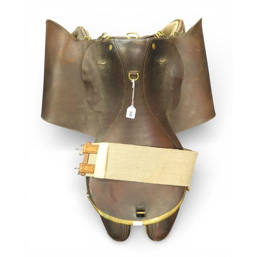 530 - A WW1-period British 1912-pattern cavalry saddle by Champion & Wilton of Oxford Street, London