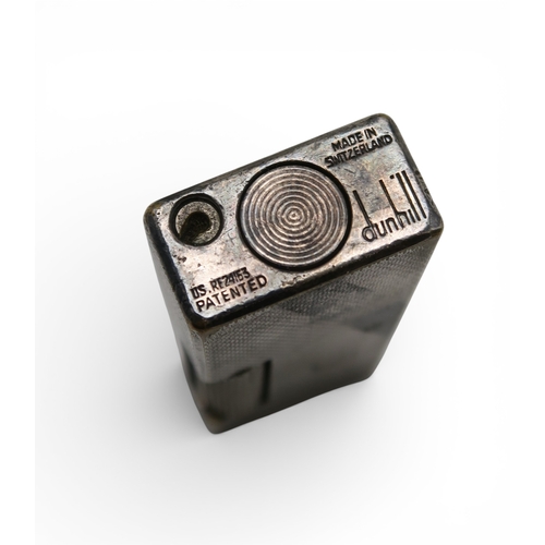 535 - A vintage Dunhill chrome Rollagas-type cigarette lighter, made in Switzerland, marked to base 