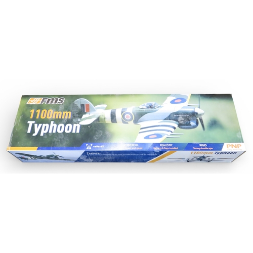 547 - An FMS 1100mm Hawker Typhoon radio controlled aircraft, boxed unbuilt
