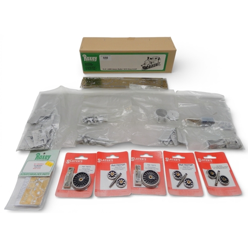 550 - A Roxey Moulding 7MM 0 Gauge 7L15 LSWR Adams Radial 0415 Class 4-4-2T Kit, unmade, not checked for c... 