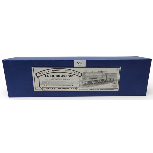 555 - Piercy Model Products LNER /BR J26/27 (EX North Eastern P2/P3) 7mm Locomotive & Tender Kit,&nbsp... 