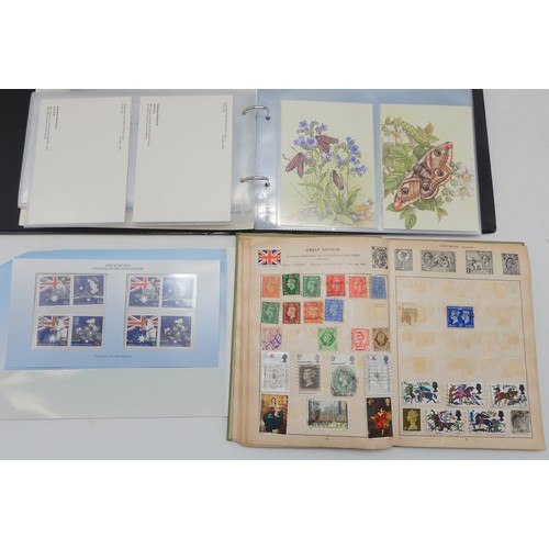 7034 - A lot comprising stamps and cover to include World Wide Life Fund For Nature, Second World War Souve... 